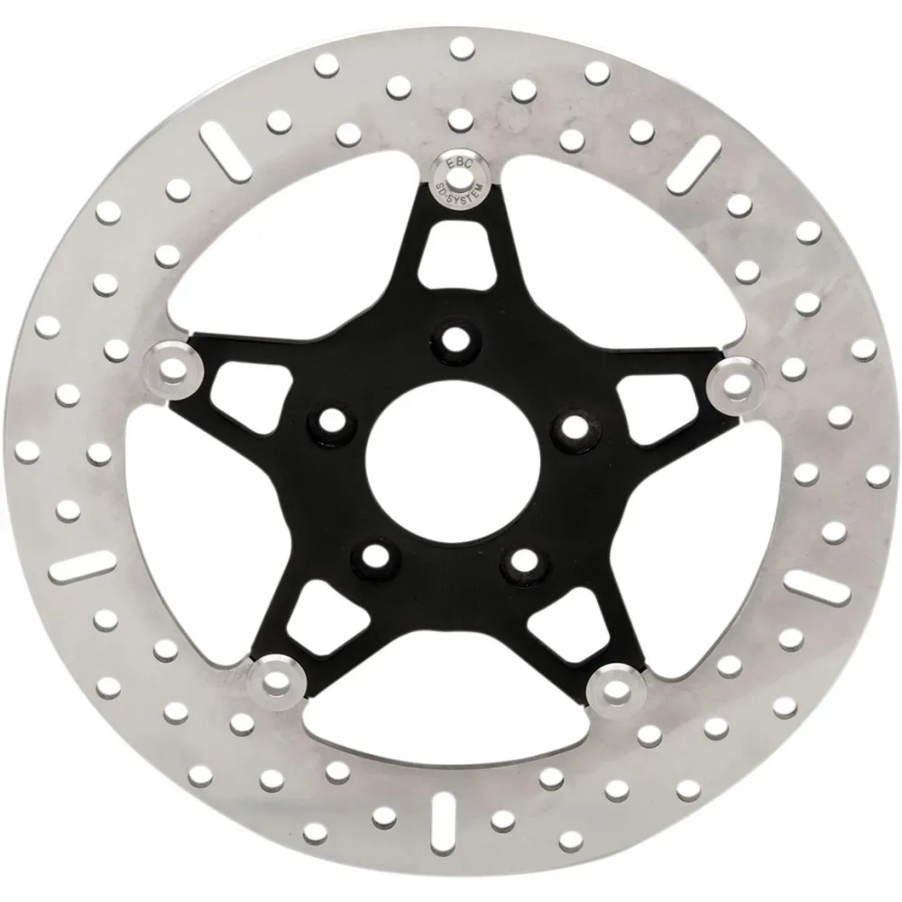 FSD Series Stainless Steel Front Brake Rotor for Big Twins — 292 mm (11-1/2"), 5.08 mm, Narrow Band, Black