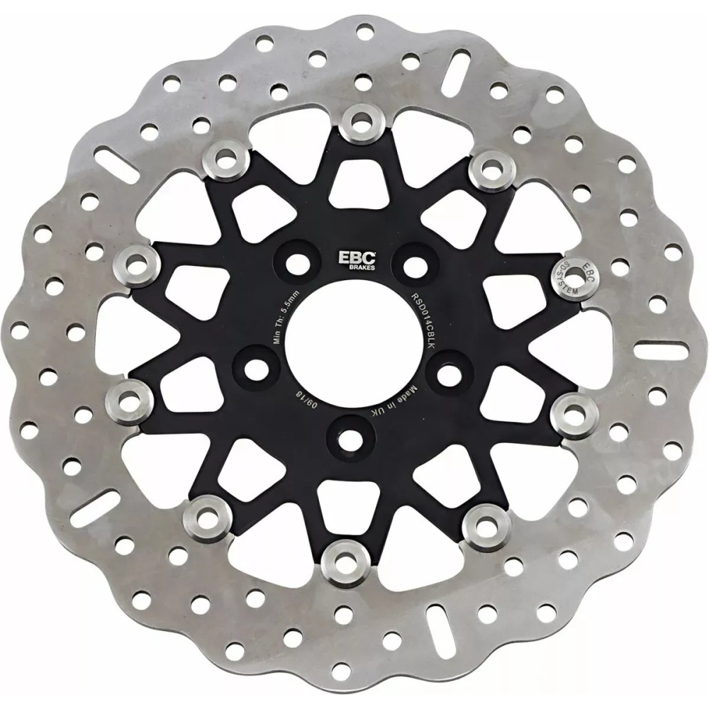 Custom Stainless Steel Rear Brake Rotor — 290 mm (11-3/8"), 6.096 mm (0.24"), Two-piece (floating)