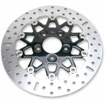 Custom Stainless Steel Rear Brake Rotor — 290 mm OD, 6.1 mm thick, 5-hole bolt pattern, Black, Chrome