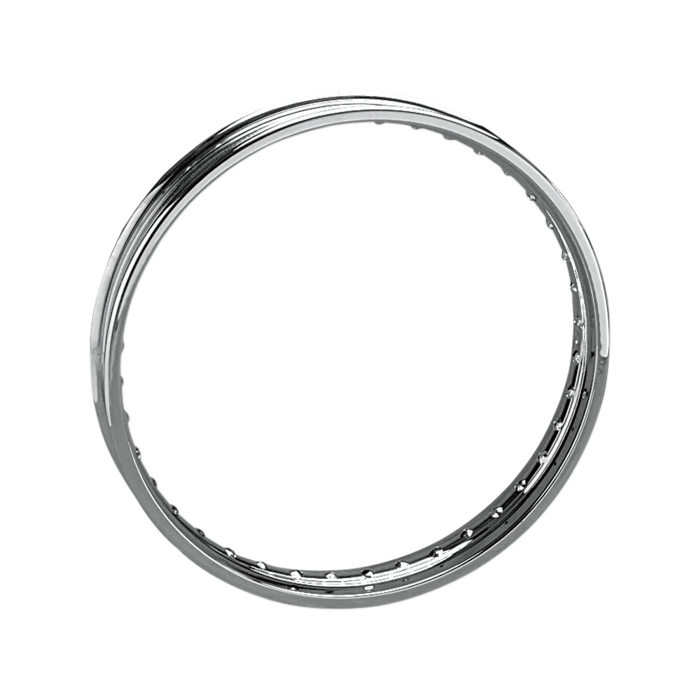 Aro personalizado cromado 40 radios — 21x2.15, 40 orificios, requiere radios personalizados
