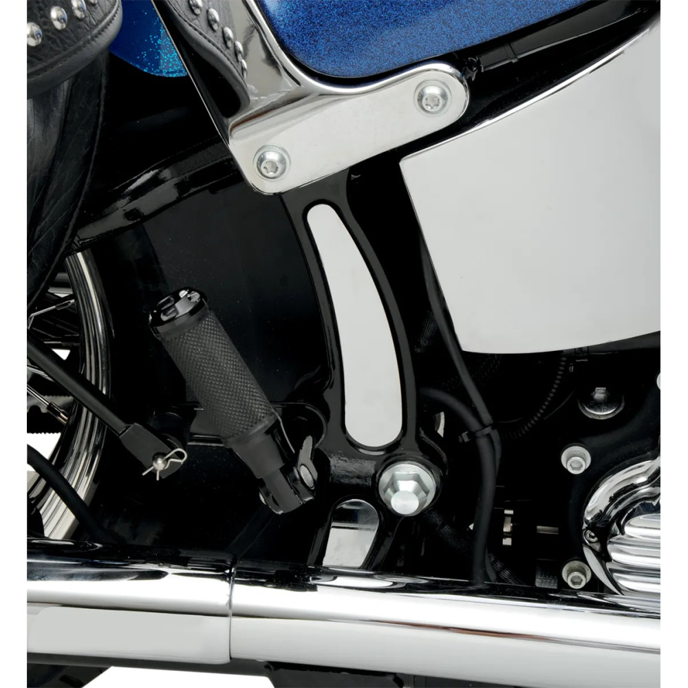 Softail Frame Inserts — Chrome, right side
