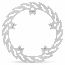 Rotor Fijo Serie Flame — 300 mm, 170 mm BHC, patrón de 5 orificios, 5.0 mm de grosor, plateado