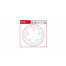Brake Rotor Fixed Round — 300 mm, 5.0 mm thickness, One-piece, Silver