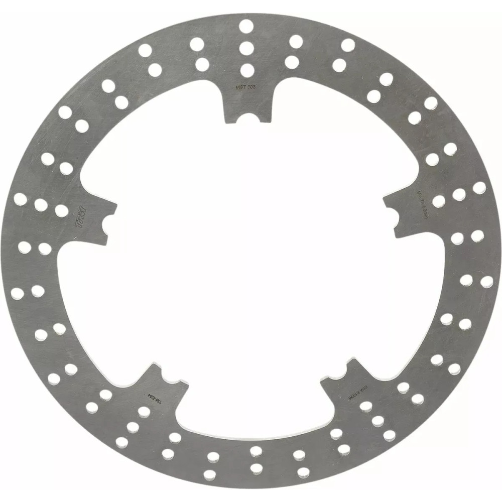 Brake Rotor Fixed Round — 300 mm diameter, 5.0 mm thickness, 5-hole bolt pattern, Silver