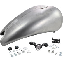 One-Piece Smooth-Top Style Extended Gas Tank — 22-1/2" L × 16" W, 15.1 L (4 US gal), Raw