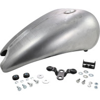 One-Piece Smooth-Top Style Extended Gas Tank — 22-1/2" L × 16" W, 15.1 L (4 US gal), Raw