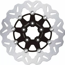 Rotor Wave® — 292 mm (11.5 in), 5.0 mm, patrón de 5 agujeros, flotante de dos piezas, negro, plata
