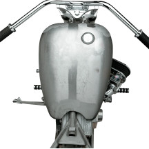 One-Piece Smooth-Top Style Extended Gas Tank — 22-1/2" L × 16" W, 15.1 L (4 US gal), Raw