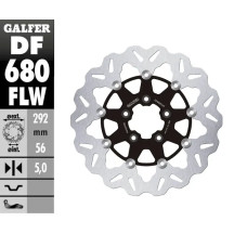 Rotor Wave® — 292 mm, patrón de 5 orificios, grosor 5,0 mm