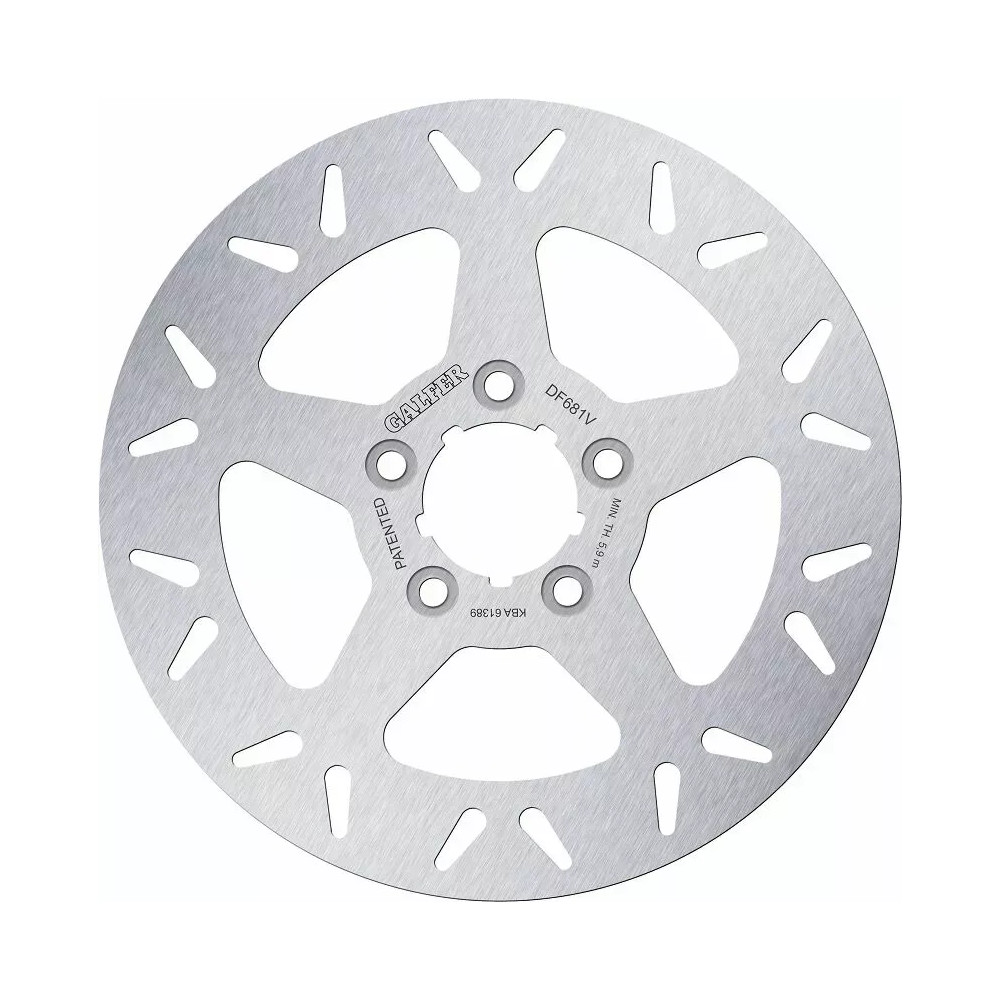 Brake Rotor Fixed Round — 292 mm (11-1/2 in), 5-hole bolt pattern, slotted surface