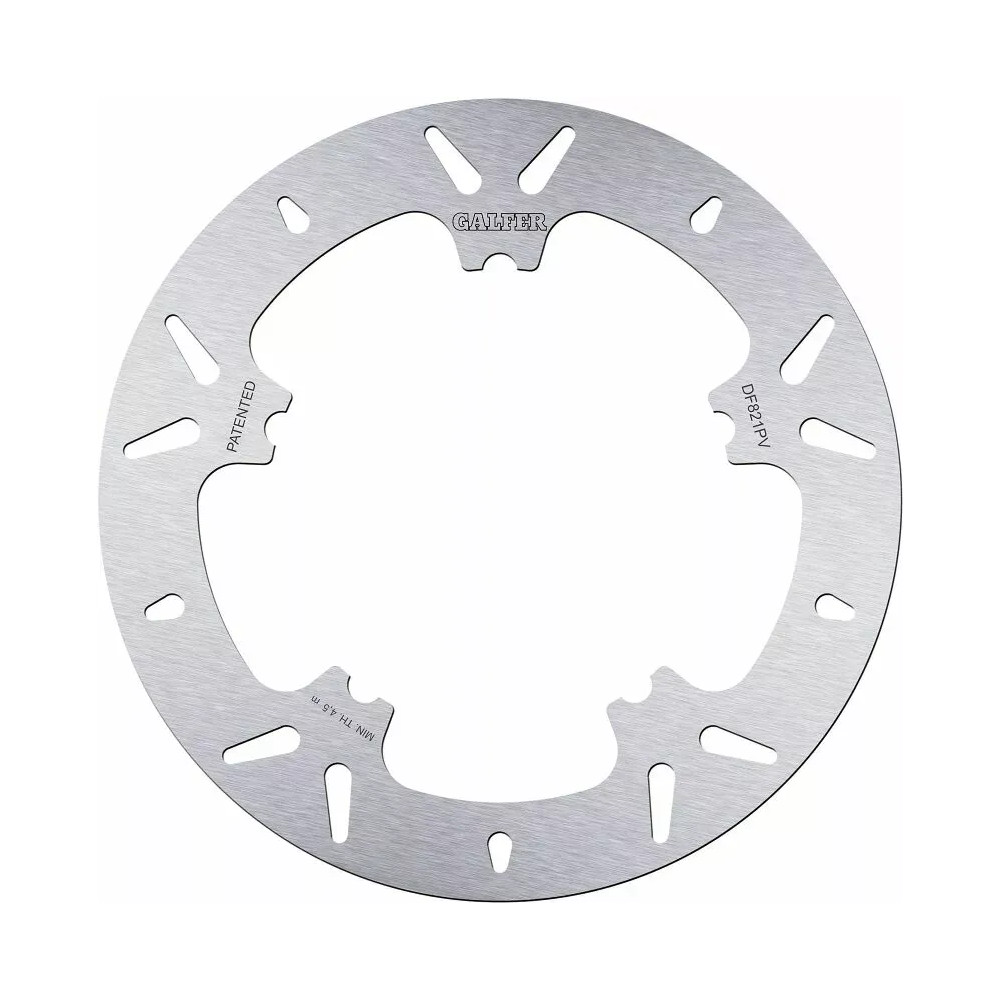 Brake Rotor Fixed Round — 300 mm, 5.0 mm, 5-hole bolt pattern, silver