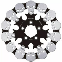 Disco de freno flotante Skull — 300 mm (11,8"), patrón 5 agujeros, 5,0 mm, negro/plata