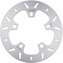 Rotor de freno fijo redondo — 300 mm, 5,0 mm de grosor, patrón de 5 taladros, plateado