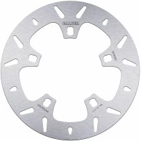 Rotor de freno fijo redondo — 300 mm, 5,0 mm de grosor, patrón de 5 taladros, plateado