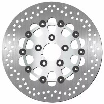 Stainless Steel Brake Rotor — 292 mm (11.5 in) OD, 5.0 mm thick, 56.3 mm ID, 5-hole, drilled, floating, silver