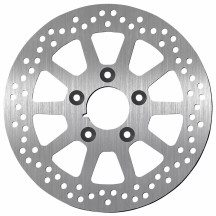 Brake Rotor Standard Round — 260 mm outside diameter, 6.0 mm thickness, 5-hole bolt pattern, silver