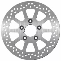 Brake Rotor Standard Round — 260 mm outside diameter, 6.0 mm thickness, 5-hole bolt pattern, silver