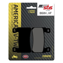 HHF Street Ceramic Organic Brake Pads — 74.5 mm length, 9.2 mm thickness, 55.2 mm width