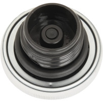 Screw-In Gas Cap — Vented, Early style, Chrome