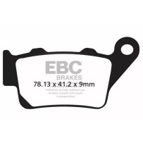 Vee Semi-Sintered Brake Pads — EBC, Semi-metallic, Pair