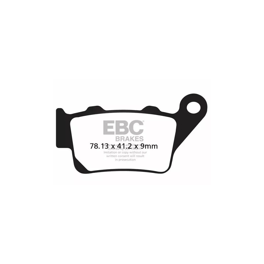 Vee Semi-Sintered Brake Pads — EBC, Semi-metallic, Pair