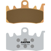 HH Sintered Brake Pads — 8.0 mm thickness, 84.9 mm length, 51.3 mm width
