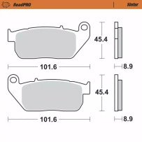 RoadPRO Sinder Brake Pad Front — 8.9 mm, Sintered metal