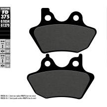 HH Sintered Brake Pads — 8.0 mm thickness, 64.2 mm width