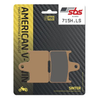 HLS Street Excel Sintered Rear Brake Pads — Sintered, 59.7×57.1 mm, 8.0 mm thick