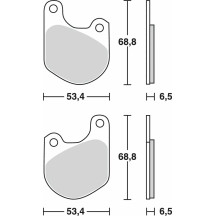 All Round Sintered Metal Brake Pads — 53.4 mm length, 6.5 mm thickness