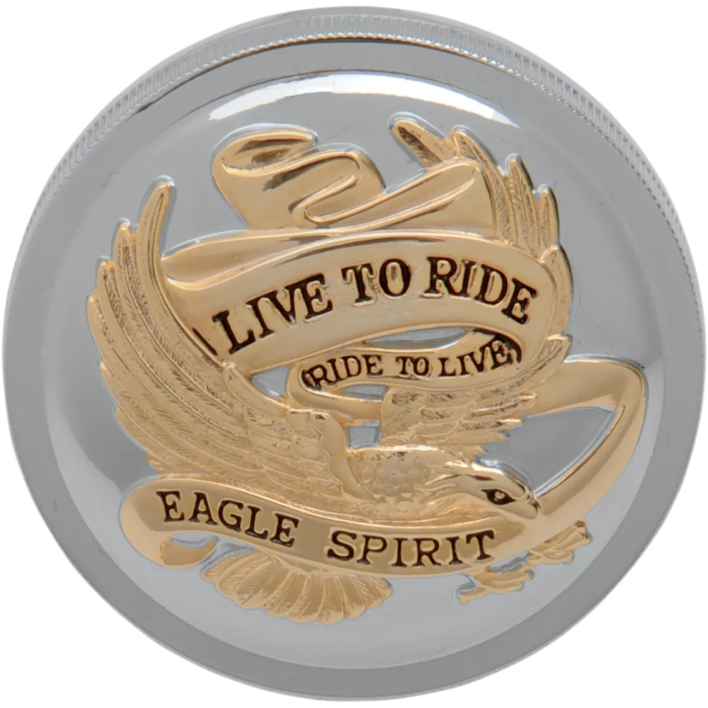 Live to Ride Gas Cap — 76.2 mm (3"), right-hand thread