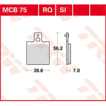 Pastillas de freno sinterizadas para todo uso — 7 mm, 39.6 mm × 56.2 mm