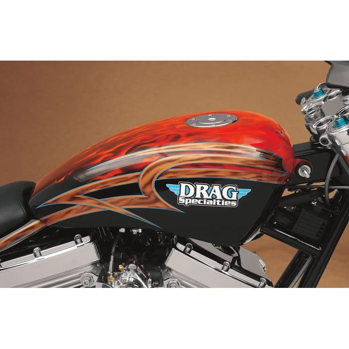 Depósito de gasolina con tapón aero cromado — 12,5 L (3,3 US gal), salida 22 mm