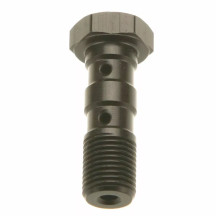 Banjo Bolt — M10 x 1.25, black