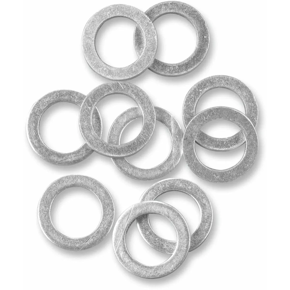 Aluminum Sealing Washers — 10 mm inner diameter, 10 pack