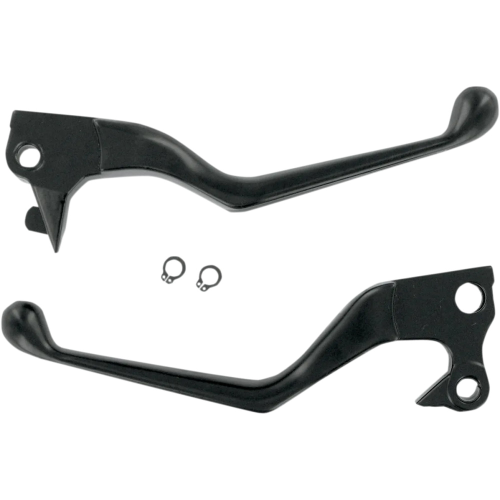 Wide Blade Lever Set — Brake & Clutch, Black Matte