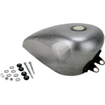 Gas Tank — 22 mm outlet, bolt-on mount, raw finish