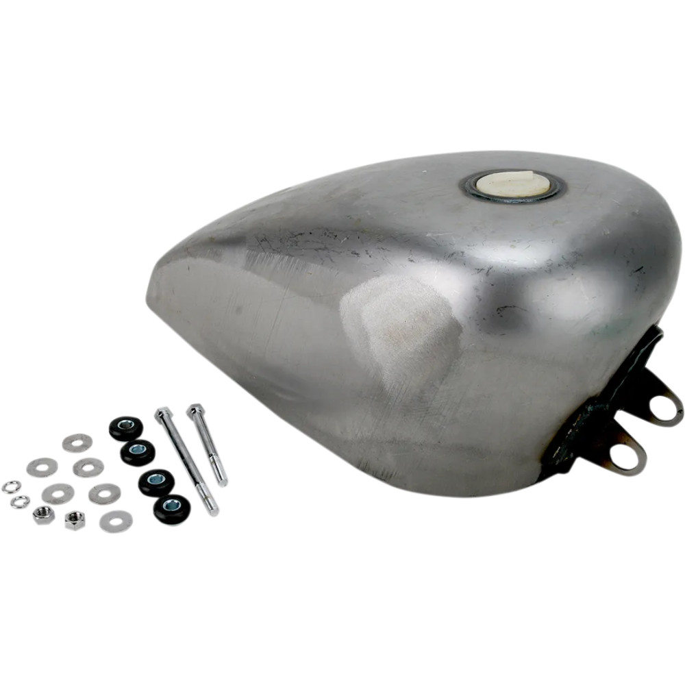 Gas Tank — 22 mm outlet, bolt-on mount, raw finish