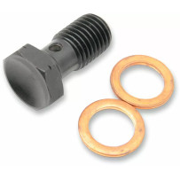 Banjo Bolt 600 Series — M10 x 1.25, 20 mm, Black
