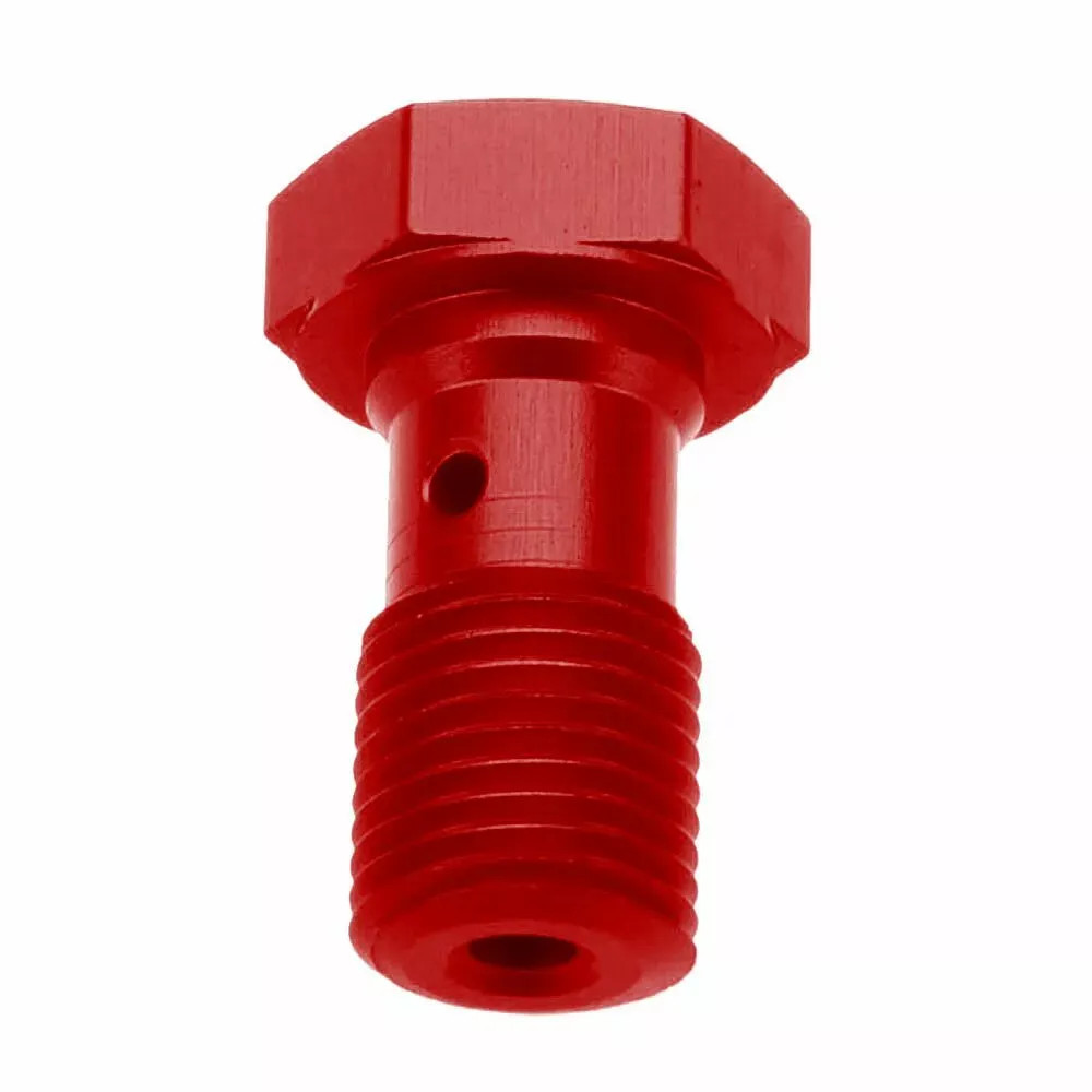 Banjo Bolt — M10 x 1.0, Red