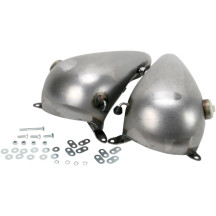 Fat Bob-Style Gas Tank — 13.2 L (3.5 US gal), 22 mm outlet, Raw