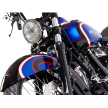 Fat Bob-Style Gas Tank — 13.2 L (3.5 US gal), 22 mm outlet, Raw