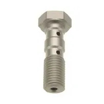 Brake Line Banjo Bolts — M10 x 1.0, Silver