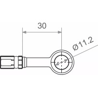 Banjo Varioflex Fitting — MV11A00S, Black
