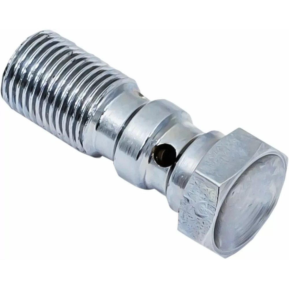 Brake Line Banjo Bolts — M10 x 1.0, silver