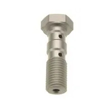 Brake Line Banjo Bolts — M10 x 1.25, Silver
