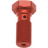 Banjo Bolt — M10 x 1.0, Red