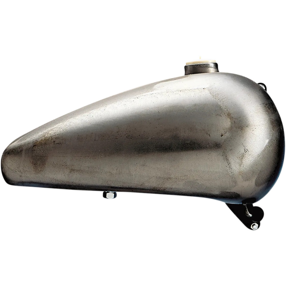 Fat Bob-Style Gas Tank — 18.9 L (5 US gal), 22 mm outlet, Raw