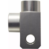 Brake Line Distributor — 90° bend, vehicle specific, Silver