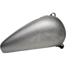 Fat Bob-Style Gas Tanks — 22.7 L (6 US gal.), Raw Silver